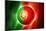 Soccer Football Ball with Portugal Flag-daboost-Mounted Art Print