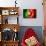 Soccer Football Ball with Portugal Flag-daboost-Art Print displayed on a wall