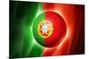 Soccer Football Ball with Portugal Flag-daboost-Mounted Art Print