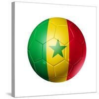 Soccer Football Ball With Senegal Flag-daboost-Stretched Canvas