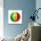 Soccer Football Ball With Senegal Flag-daboost-Stretched Canvas displayed on a wall