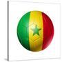 Soccer Football Ball With Senegal Flag-daboost-Stretched Canvas