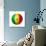 Soccer Football Ball With Senegal Flag-daboost-Art Print displayed on a wall