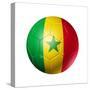 Soccer Football Ball With Senegal Flag-daboost-Stretched Canvas