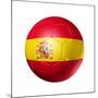 Soccer Football Ball With Spain Flag-daboost-Mounted Premium Giclee Print