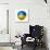 Soccer Football Ball With Ukraine Flag-daboost-Stretched Canvas displayed on a wall