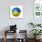 Soccer Football Ball With Ukraine Flag-daboost-Premium Giclee Print displayed on a wall