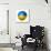 Soccer Football Ball With Ukraine Flag-daboost-Mounted Premium Giclee Print displayed on a wall