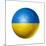 Soccer Football Ball With Ukraine Flag-daboost-Mounted Premium Giclee Print