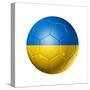 Soccer Football Ball With Ukraine Flag-daboost-Stretched Canvas