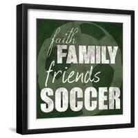 Soccer Friends-Lauren Gibbons-Framed Premium Giclee Print