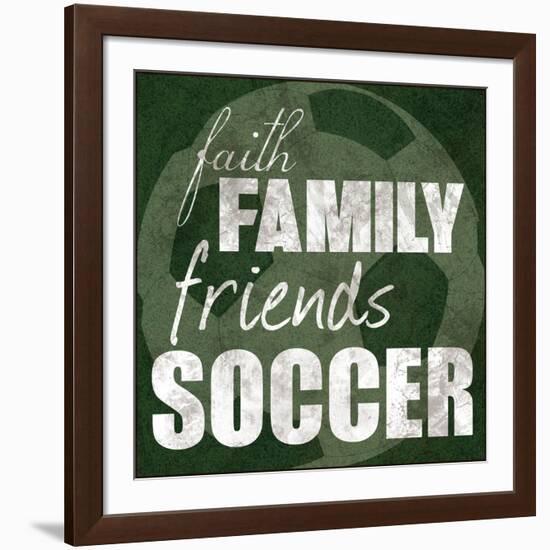 Soccer Friends-Lauren Gibbons-Framed Art Print