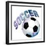 Soccer Girl 1-Kimberly Allen-Framed Art Print