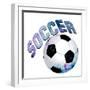 Soccer Girl 1-Kimberly Allen-Framed Art Print