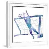 Soccer Girl 2-Kimberly Allen-Framed Art Print