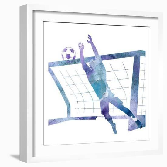 Soccer Girl 2-Kimberly Allen-Framed Art Print