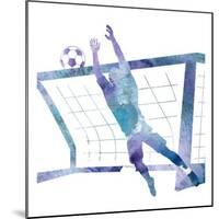 Soccer Girl 2-Kimberly Allen-Mounted Art Print