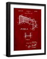 Soccer Goal Patent Art-Cole Borders-Framed Art Print