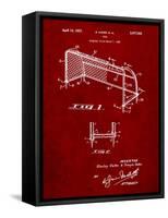 Soccer Goal Patent Art-Cole Borders-Framed Stretched Canvas