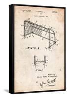 Soccer Goal Patent Art-Cole Borders-Framed Stretched Canvas