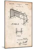 Soccer Goal Patent Art-Cole Borders-Mounted Art Print