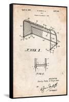 Soccer Goal Patent Art-Cole Borders-Framed Stretched Canvas