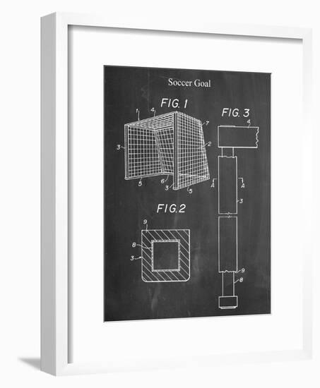 Soccer Goal Patent-null-Framed Art Print