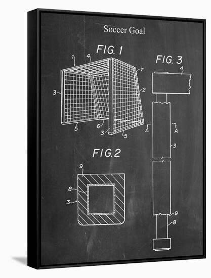 Soccer Goal Patent-null-Framed Stretched Canvas