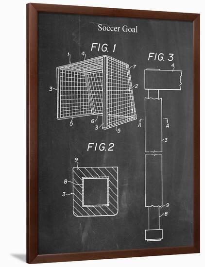 Soccer Goal Patent-null-Framed Art Print