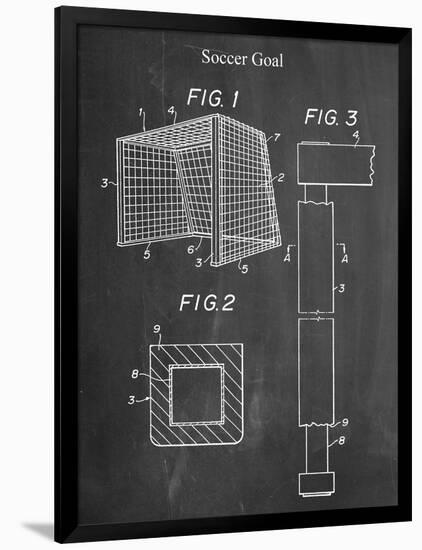 Soccer Goal Patent-null-Framed Art Print