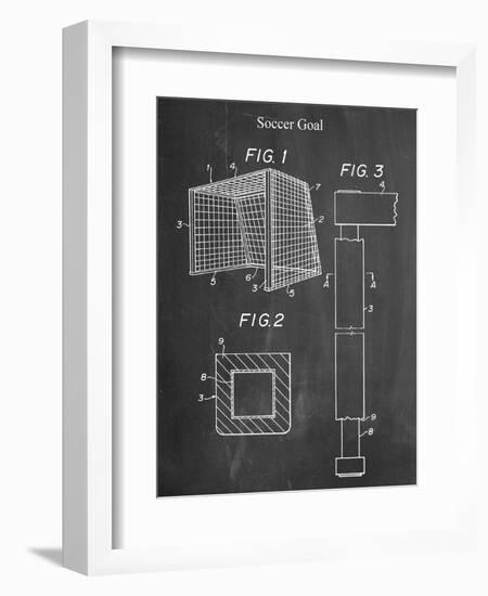 Soccer Goal Patent-null-Framed Art Print