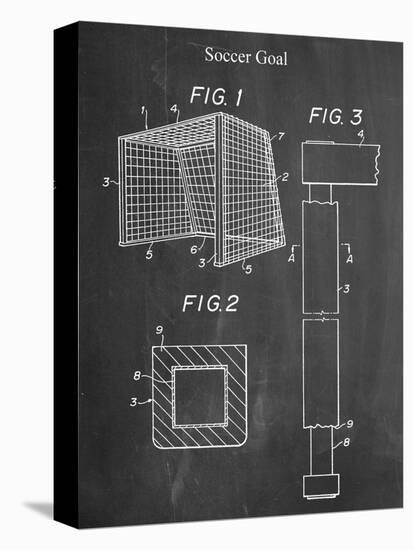 Soccer Goal Patent-null-Stretched Canvas