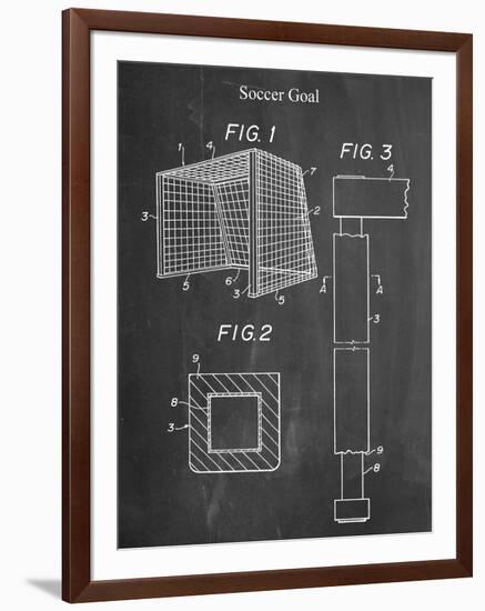 Soccer Goal Patent-null-Framed Art Print