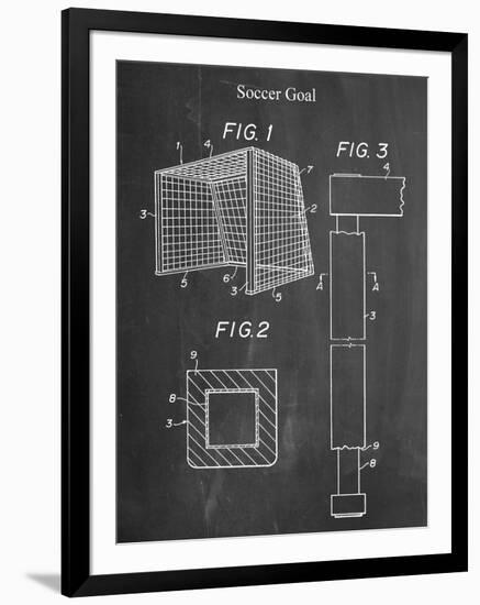 Soccer Goal Patent-null-Framed Art Print
