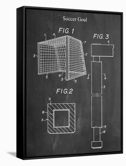 Soccer Goal Patent-null-Framed Stretched Canvas