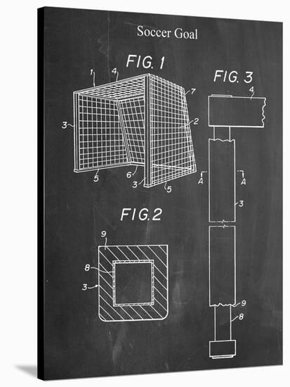 Soccer Goal Patent-null-Stretched Canvas