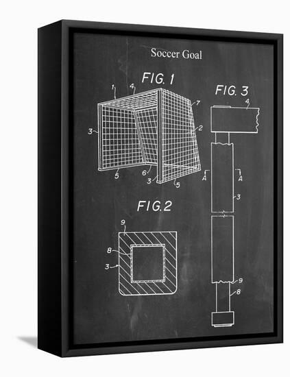 Soccer Goal Patent-null-Framed Stretched Canvas