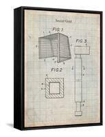 Soccer Goal Patent-Cole Borders-Framed Stretched Canvas