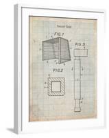 Soccer Goal Patent-Cole Borders-Framed Art Print