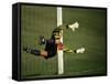 Soccer Goalie in Action-null-Framed Stretched Canvas