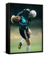 Soccer Goalie in Action-null-Framed Stretched Canvas