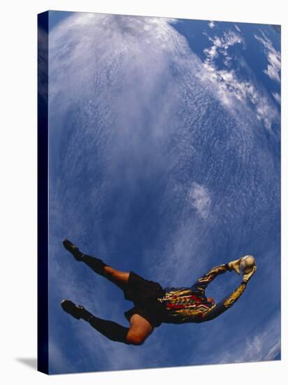 Soccer Goalie in Action-null-Stretched Canvas