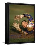 Soccer Goalie in Action-null-Framed Stretched Canvas