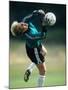 Soccer Goalie in Action-null-Mounted Photographic Print