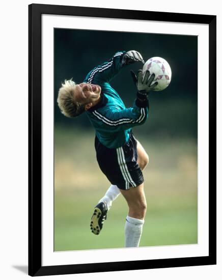 Soccer Goalie in Action-null-Framed Photographic Print