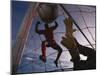 Soccer Goalie in Action-null-Mounted Photographic Print