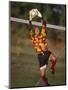 Soccer Goalie in Action-null-Mounted Photographic Print