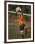 Soccer Goalie in Action-null-Framed Photographic Print