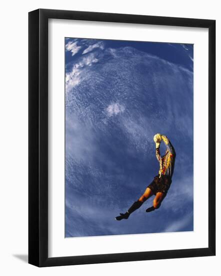 Soccer Goalie in Action-null-Framed Photographic Print