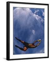 Soccer Goalie in Action-null-Framed Photographic Print